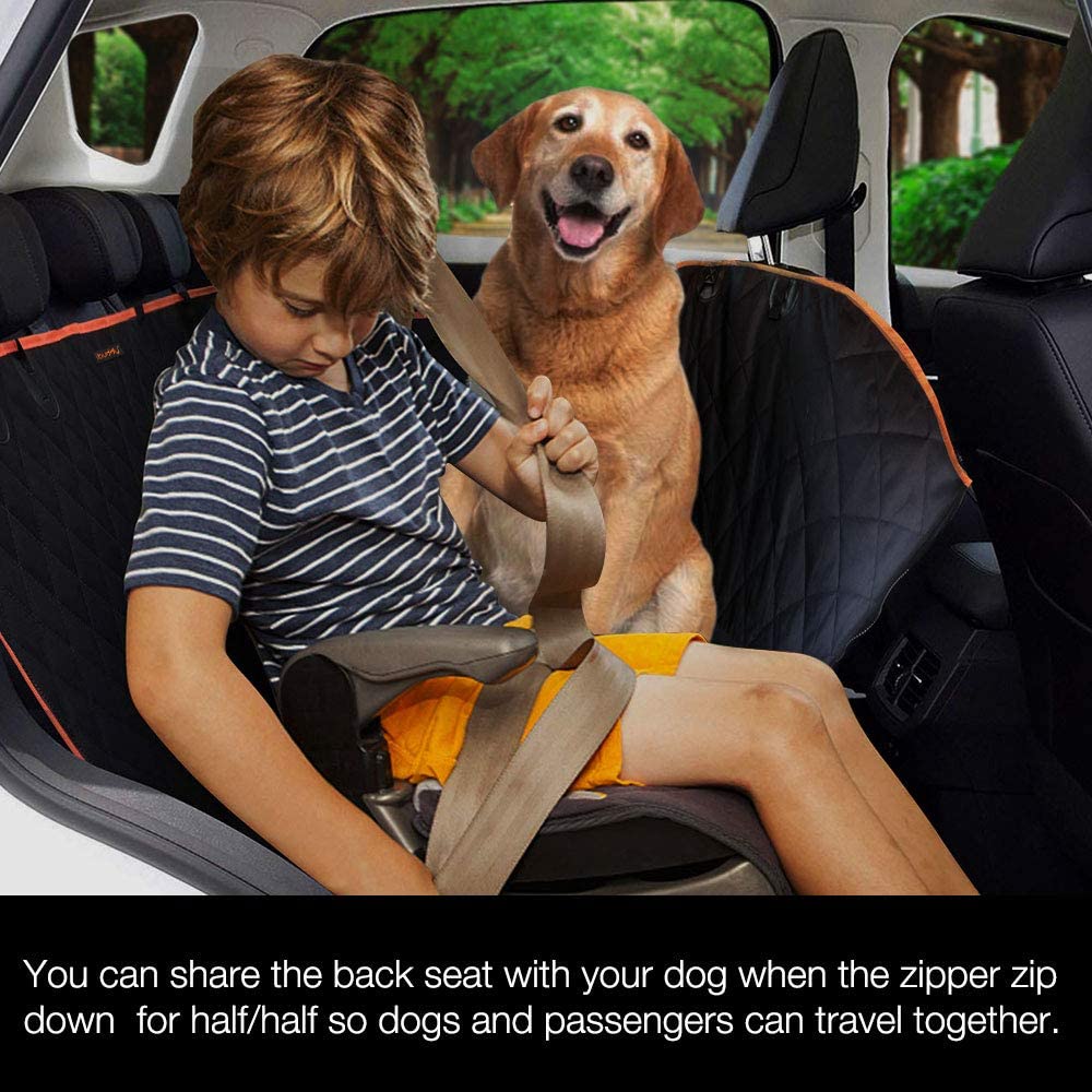 Pets Dog Hammock Car Seat Cover Back Seat Waterproof 3-in-1 Protector  Against Dirt for Sedan SUV 